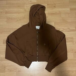 aeropostale brown zipup hoodie